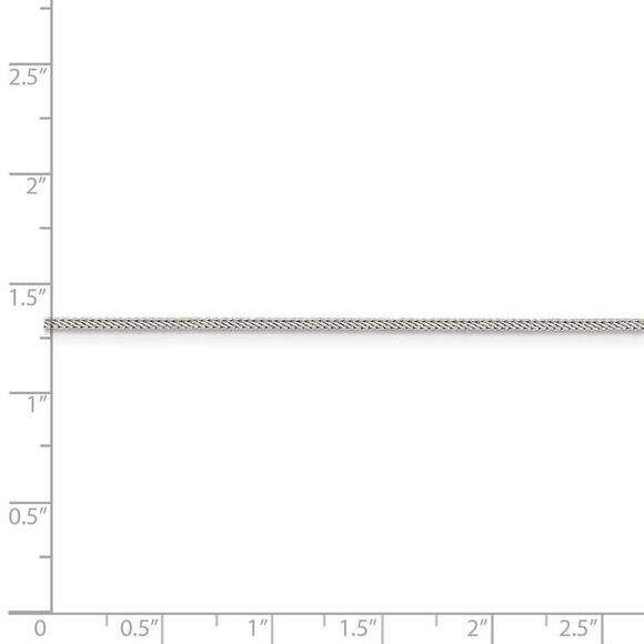 1.25mm Sterling Silver D/C Solid Round Franco Chain Necklace, 24 Inch - Picture 5 of 8